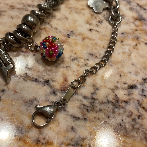 APPLE WATCH Band & Bracelet Stainless Steel w Charms 2pc - Picture 7 of 11